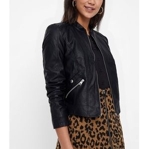 Vero Moda Vegan Leather Biker Motorcycle Jacket XS